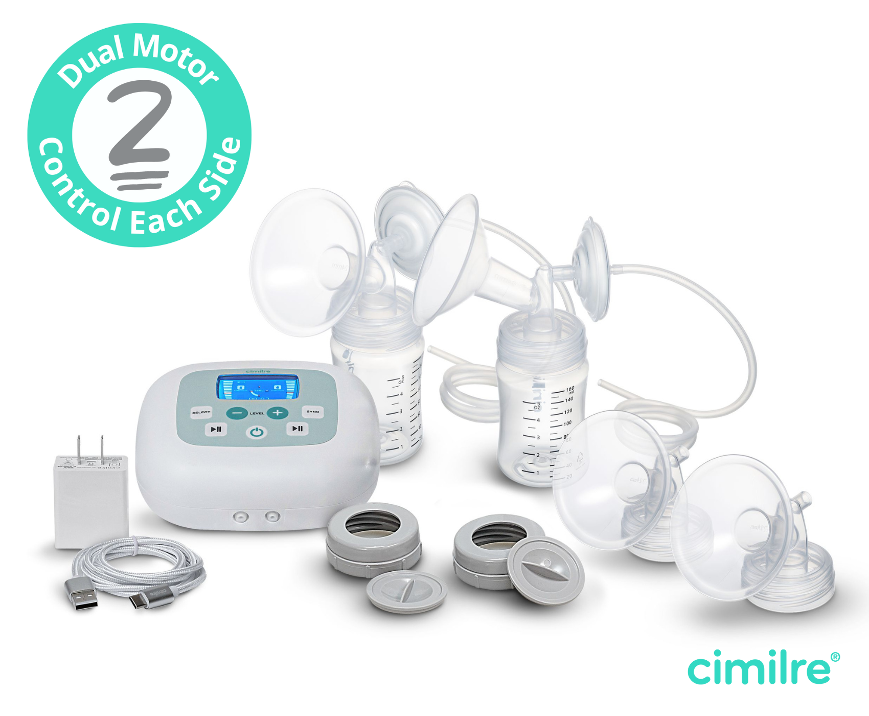 Cimilre S5+ Dual-Motor Rechargeable Breast Pump 155